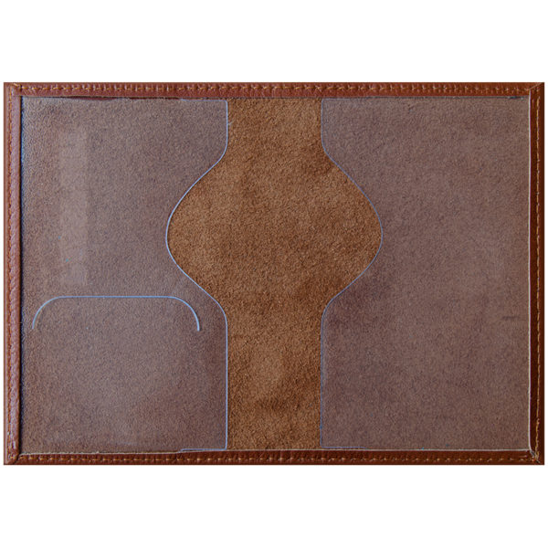 Обложка для паспорта OfficeSpace "Элегант" кожа, светло-коричневый