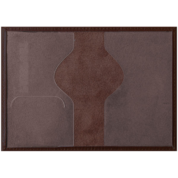 Обложка для паспорта OfficeSpace "Питон" кожа, коричневый