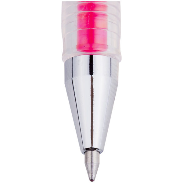 Ручка гелевая Crown "Hi-Jell Color" розовая, 0,7мм