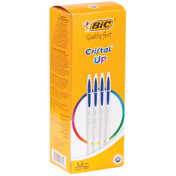 Ручка шариковая Bic "Cristal Up" синяя, 1,2мм