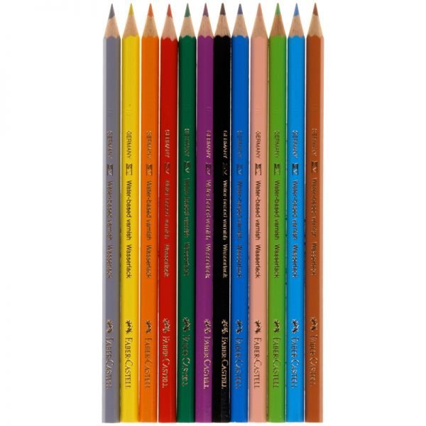 Карандаши цветные Faber-Castell, 12цв., заточен., картон, европодвес