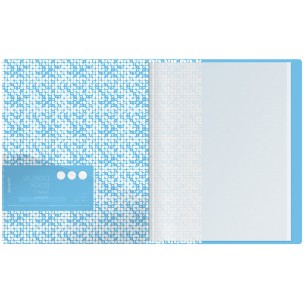 Папка с 10 вкладышами Berlingo "Starlight S", 17мм, 600мкм, голубая, с внутр. карманом, с рисунком