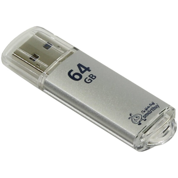 Память Smart Buy "V-Cut"  64GB, USB 3.0 Flash Drive, серебристый (металл. корпус )
