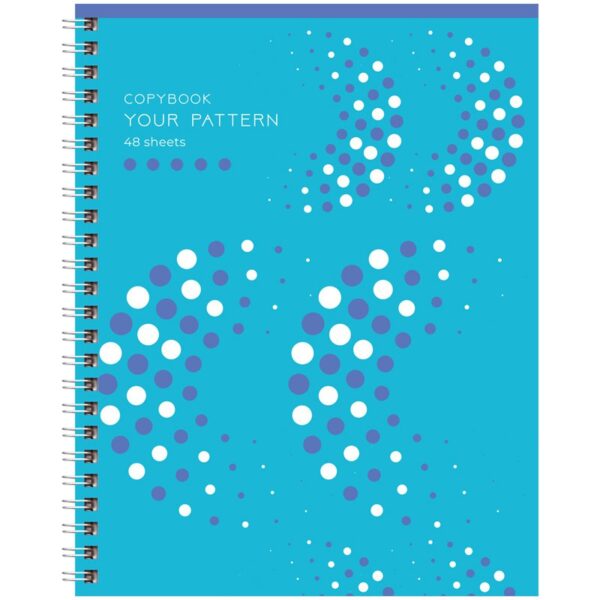 Тетрадь 48л., А5, линия на гребне BG "Your pattern", выб. лак