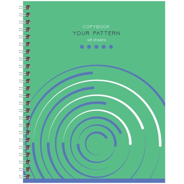 Тетрадь 48л., А5, линия на гребне BG "Your pattern", выб. лак