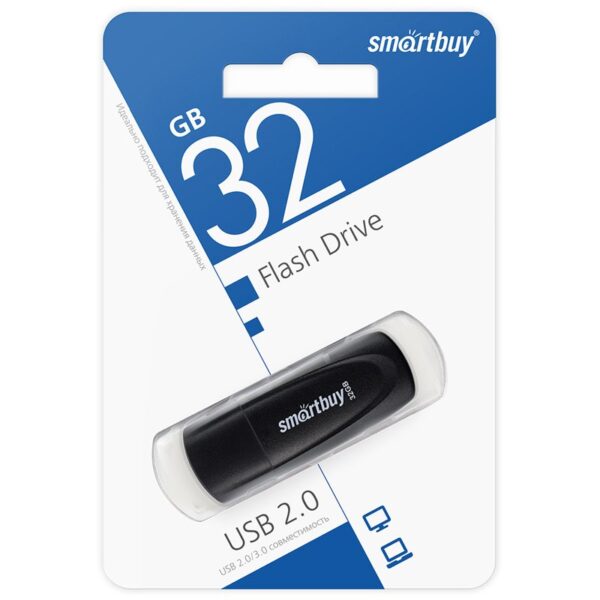 Память Smart Buy "Scout"  32GB, USB 2.0 Flash Drive, черный