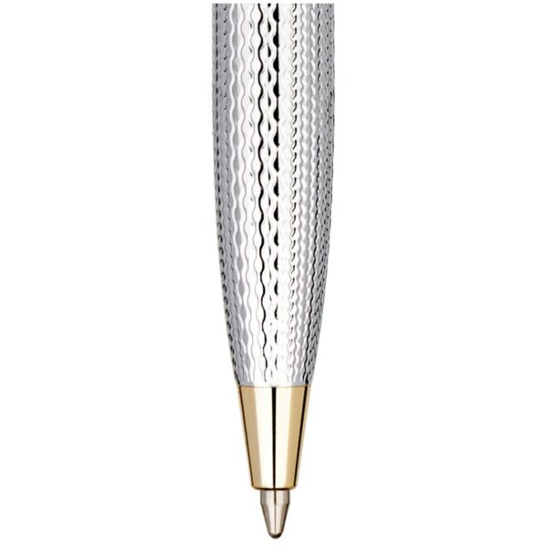 Набор Delucci "Celeste": ручка шарик. 1мм и ручка-роллер, 0,6мм, синие, корпус сер./зол.,подарочная упаковка