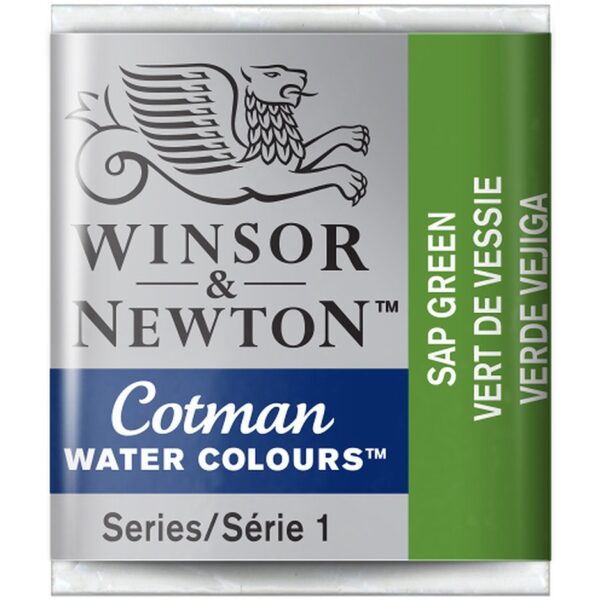 Набор акварели художественной Winsor&Newton "Cotman", малая кювета, 3шт, зеленая крушина