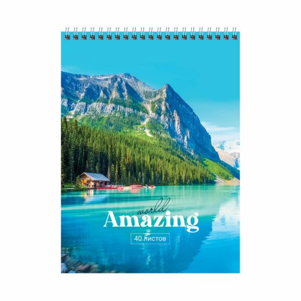 Блокнот А5 40л. на гребне BG "Amazing"