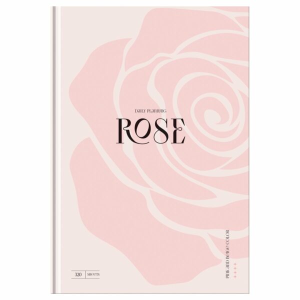 Ежедневник недатированный А5, 160л., 7БЦ BG "Rose", soft-touch ламинация