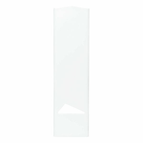 Лоток для бумаг вертикальный СТАММ "Дельта", белый, ширина 85мм