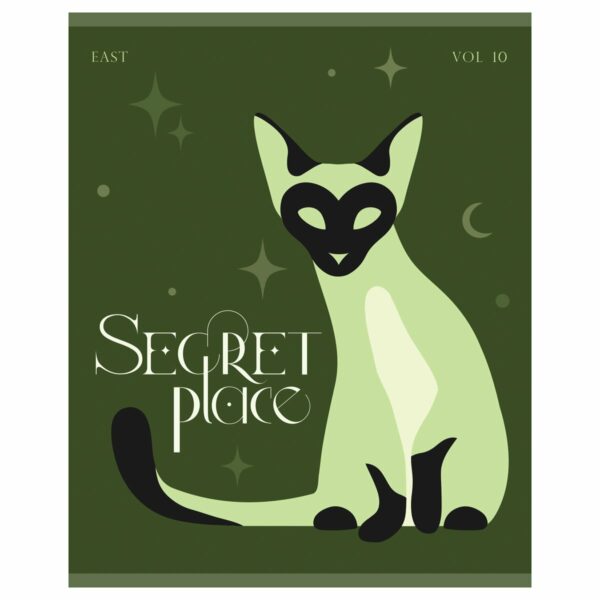 Тетрадь 48л., А5, клетка BG "Secret Place", матовая ламинация, тиснение фольгой