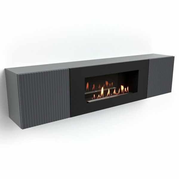 Тумба с биокамином Firelight BFP-P1700L графит