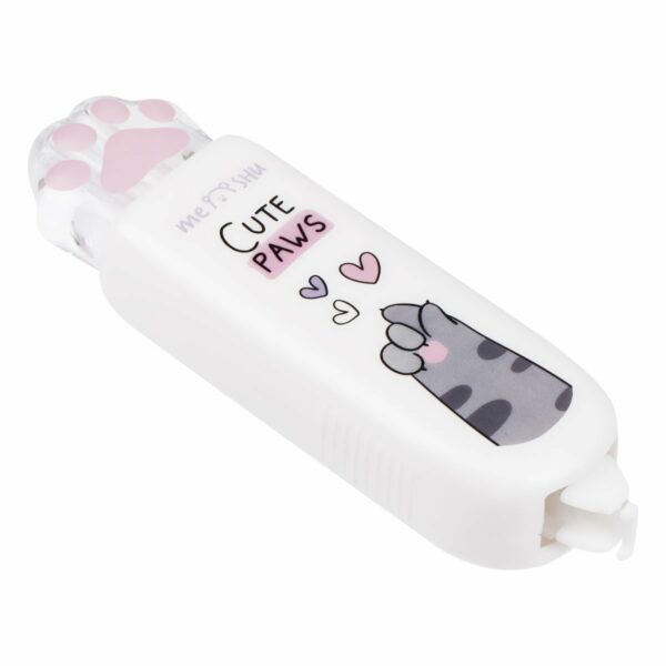 Корректирующая лента MESHU "Cute Paw", 5мм*6м, блистер, европодвес