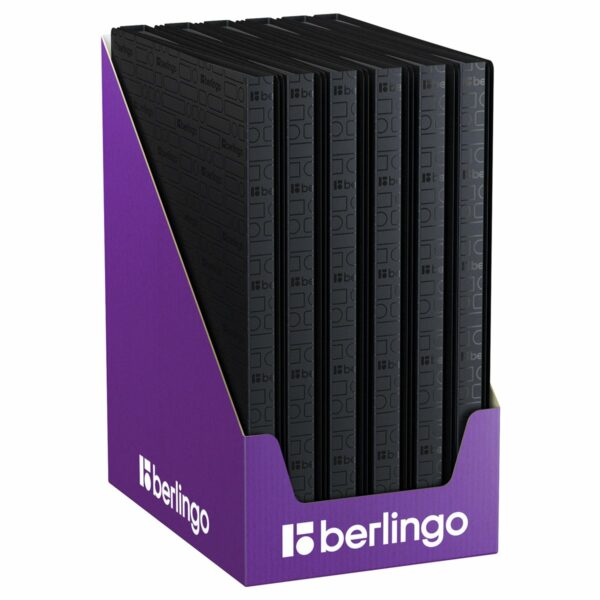 Папка с 10 вкладышами Berlingo "Your Way" А4, 17мм, 600мкм, черная, с внутр. карманом