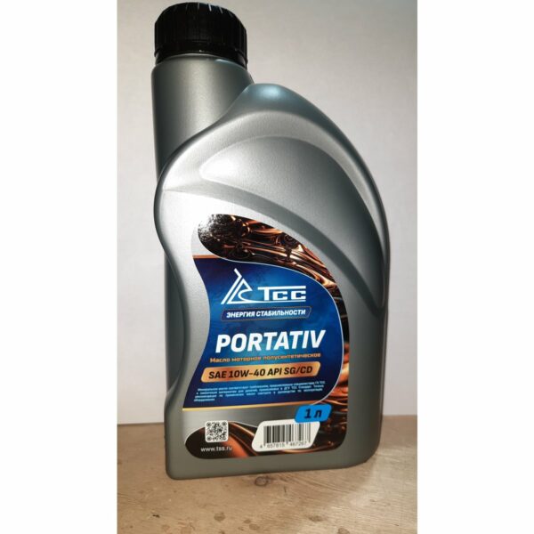 Масло полусинтетическое ТСС Портатив SAE 10W-40 API SG/CD канистра 1л/Motor oil 1liter can