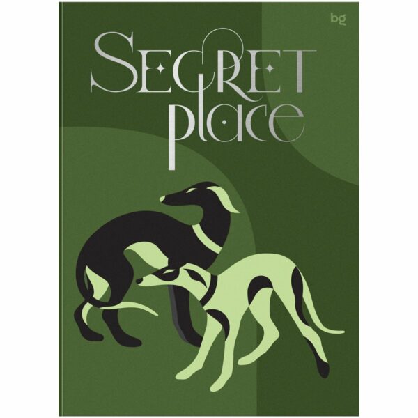 Тетрадь 48л., А4, клетка BG "SECRET PLACE", матовая ламинация, тиснение фольгой