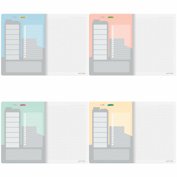 Тетрадь 40л., А5, клетка MESHU "CatZilla", матовая ламинация, ЕВРО