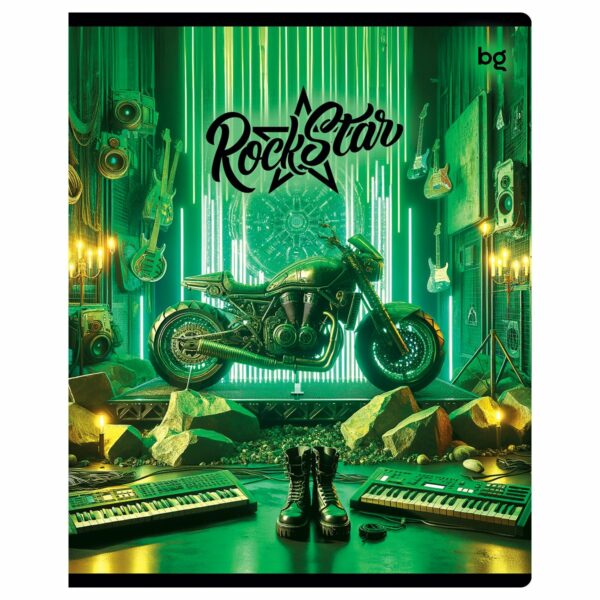 Тетрадь 40л., А5, клетка BG "Rock Star", эконом