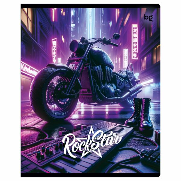 Тетрадь 40л., А5, клетка BG "Rock Star", эконом