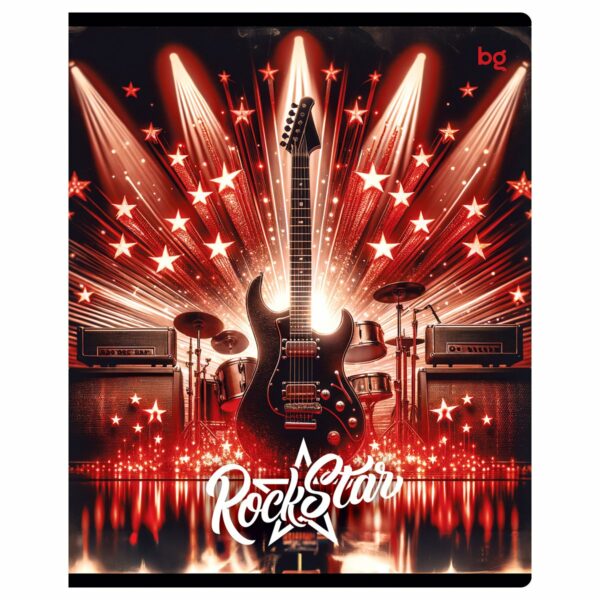 Тетрадь 40л., А5, клетка BG "Rock Star", эконом