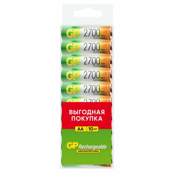 Аккумулятор GP AA (HR06) 2700mAh 10BL