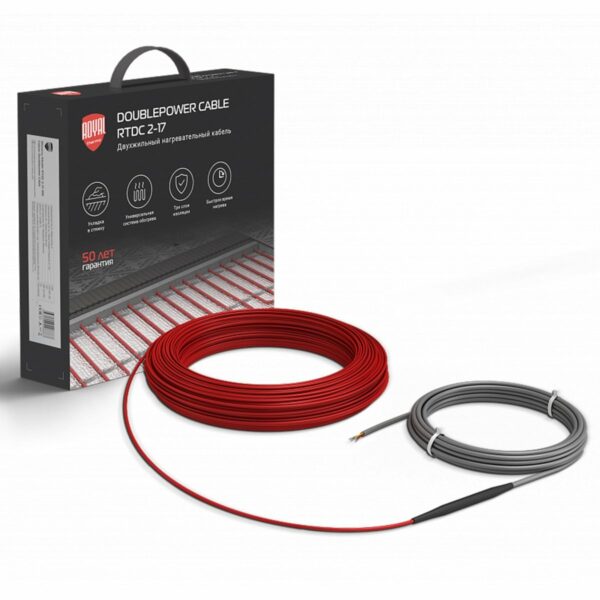 Кабель нагревательный Royal Thermo Doublepower Cable RTDC 2-17-1000 (комплект)