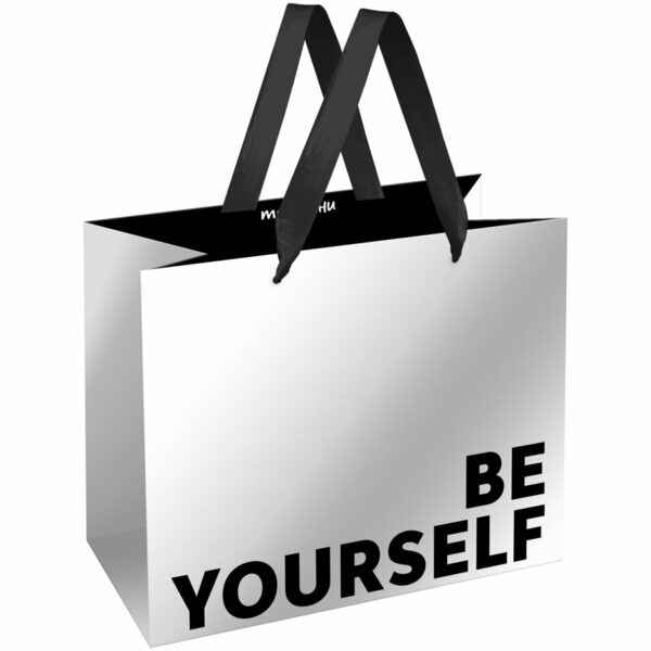 Пакет подарочный 23*18*10см MESHU "Be yourself", матовая ламинация