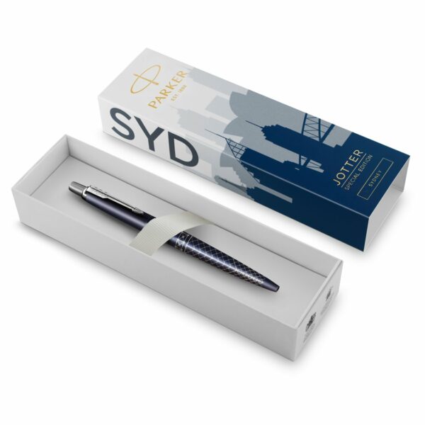 Ручка шариковая Parker "Jotter Sydney Blue CT" синяя, 1,0мм, кнопочн., подарочная упаковка