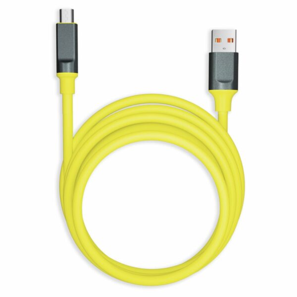 Кабель Smartbuy Bold, USB - micro-USB, экстрапрочный, 3A output, оплетка TPE, 1м, желтый